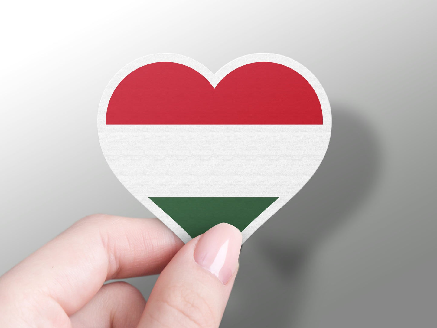 Wholesale Hungary Heart Flag Sticker
