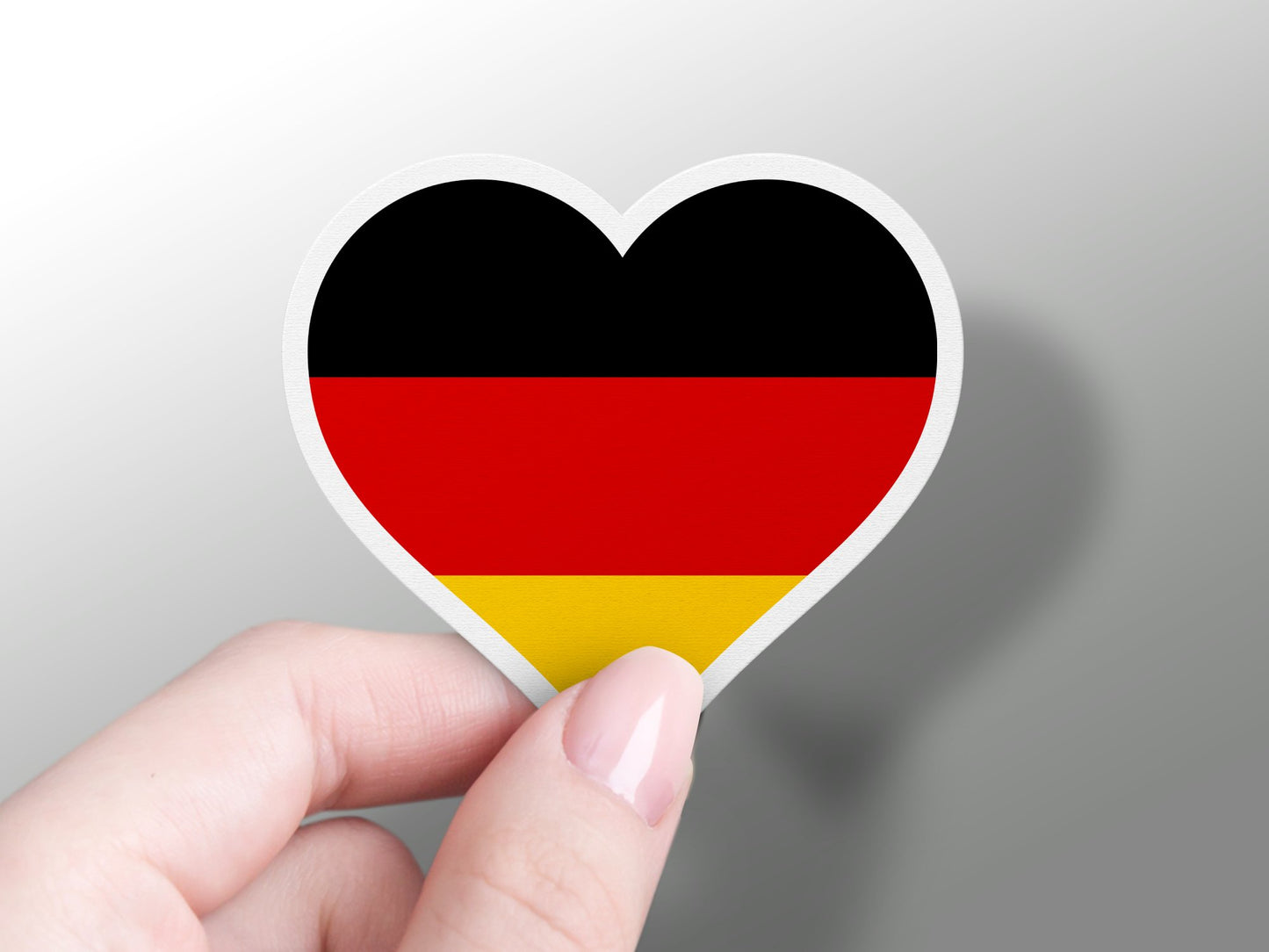 Wholesale Germany Heart Flag Sticker