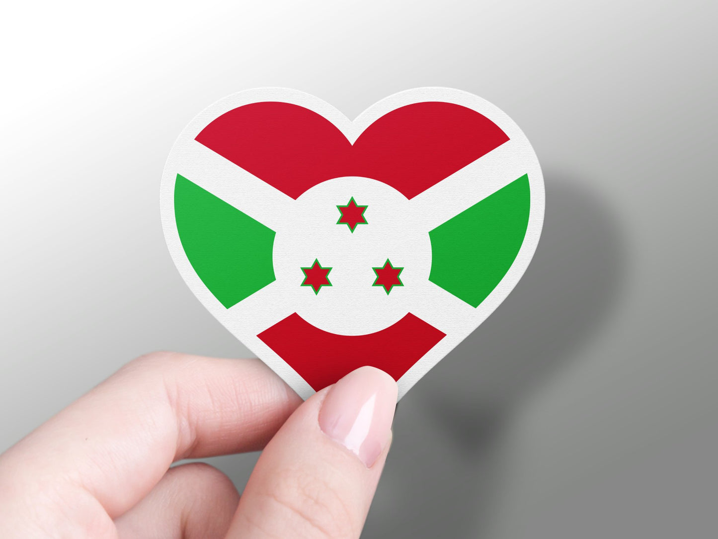 Wholesale Heart Burkina Faso Flag Sticker