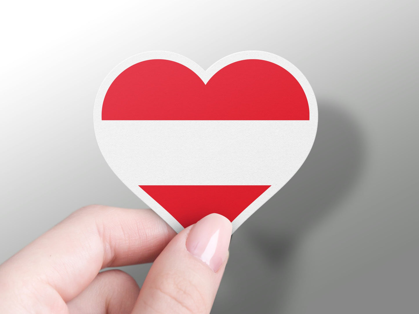 Wholesale Heart Austria Flag Sticker