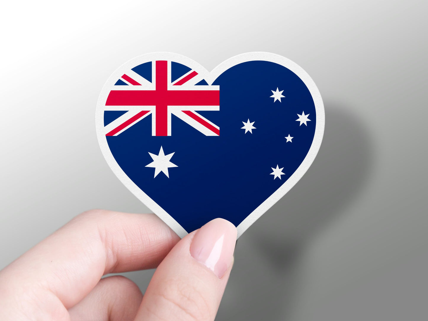 Wholesale Heart Australia Flag Sticker