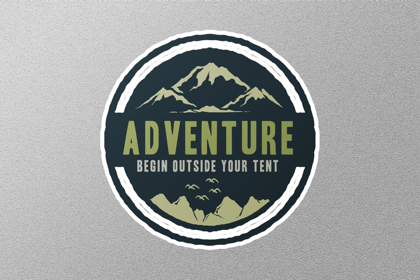 Wholesale Adventure Begin Outside Your Tent Sticker