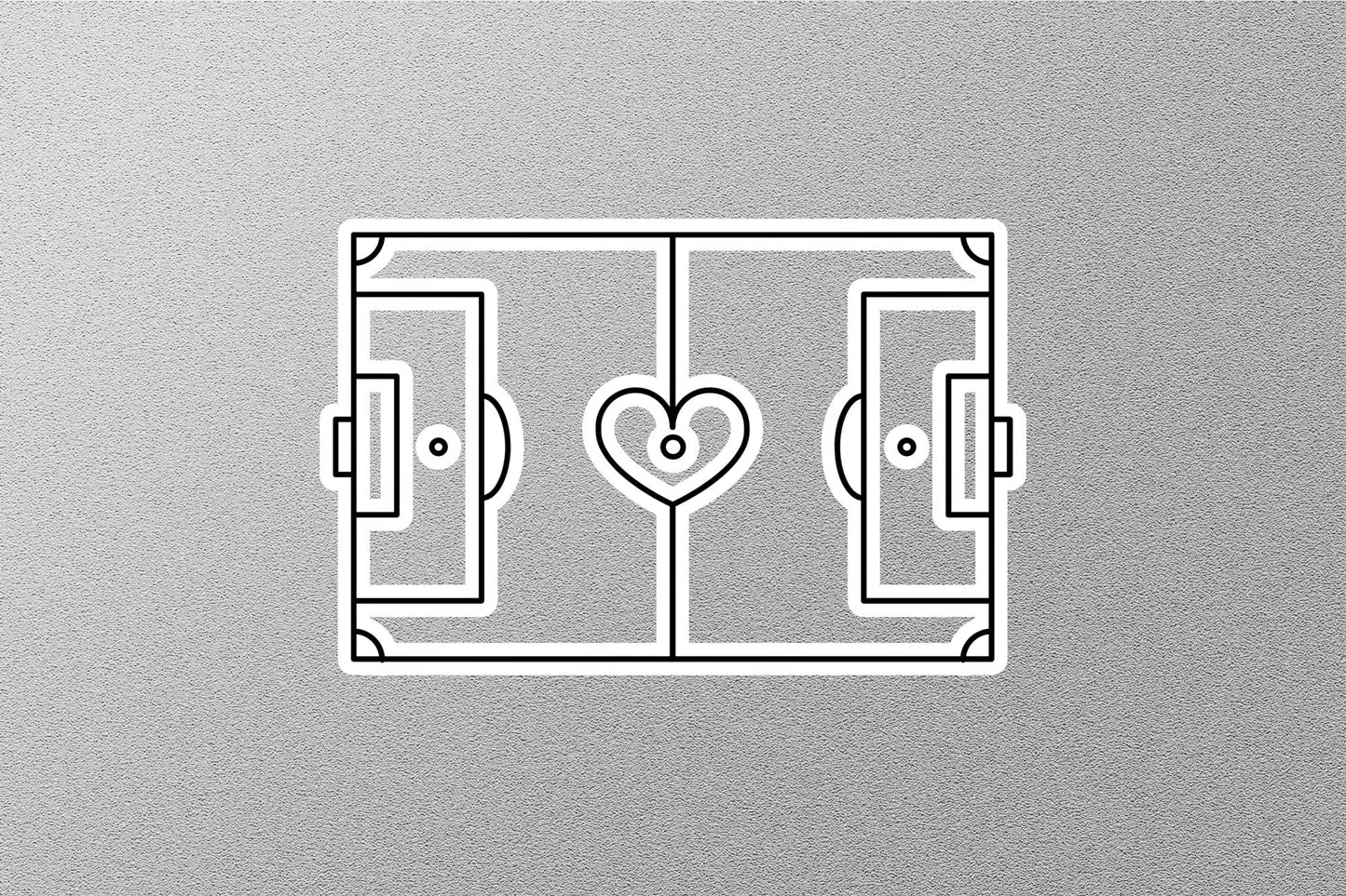 Wholesale Soccer Court Stroke Sticker