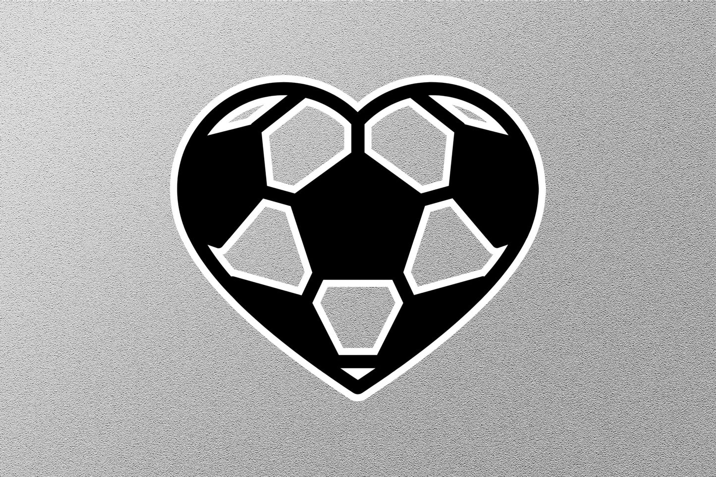 Wholesale Soccer Heart Sticker