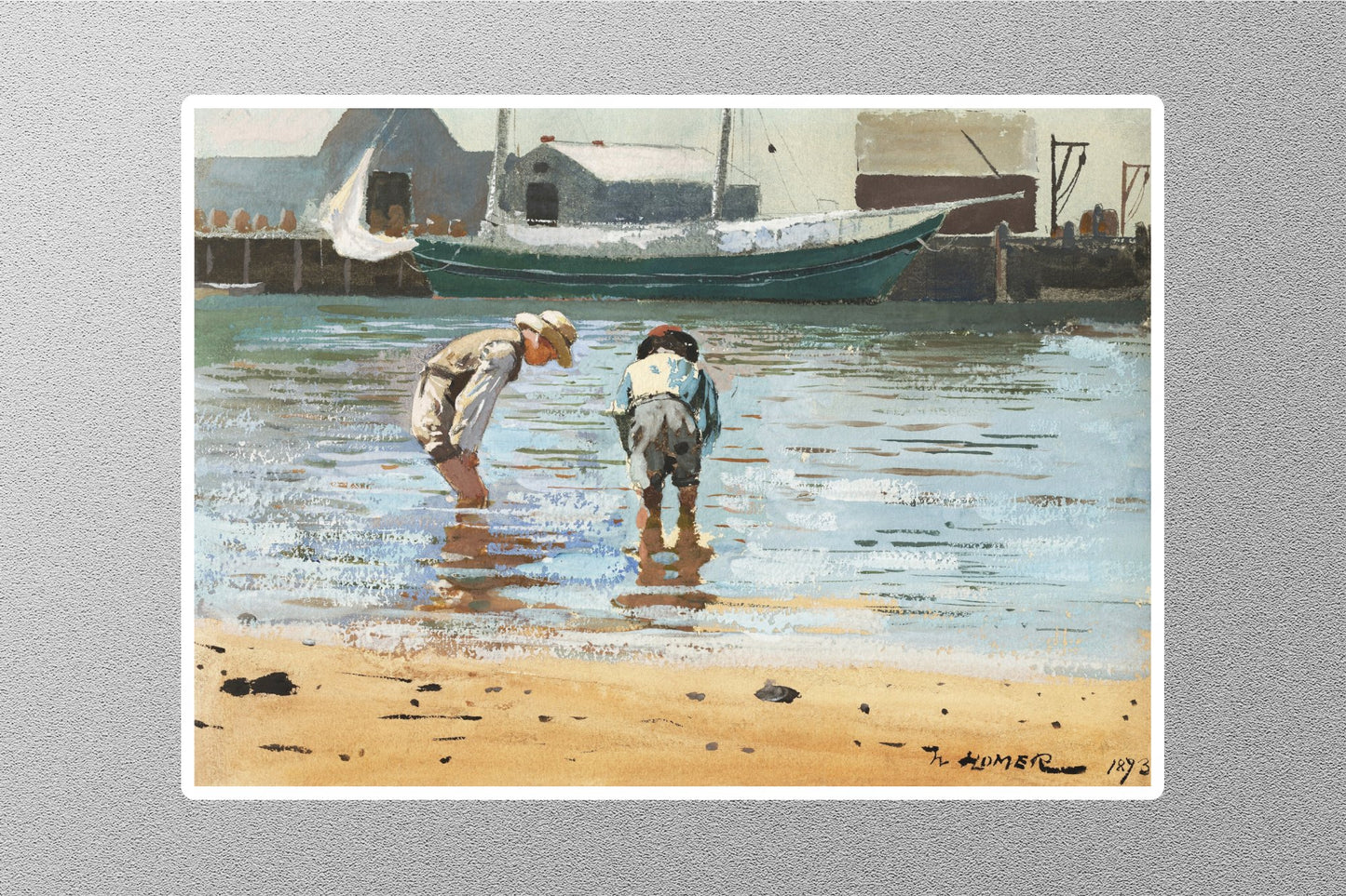 Wholesale Boys Wading Winslow Homer Sticker