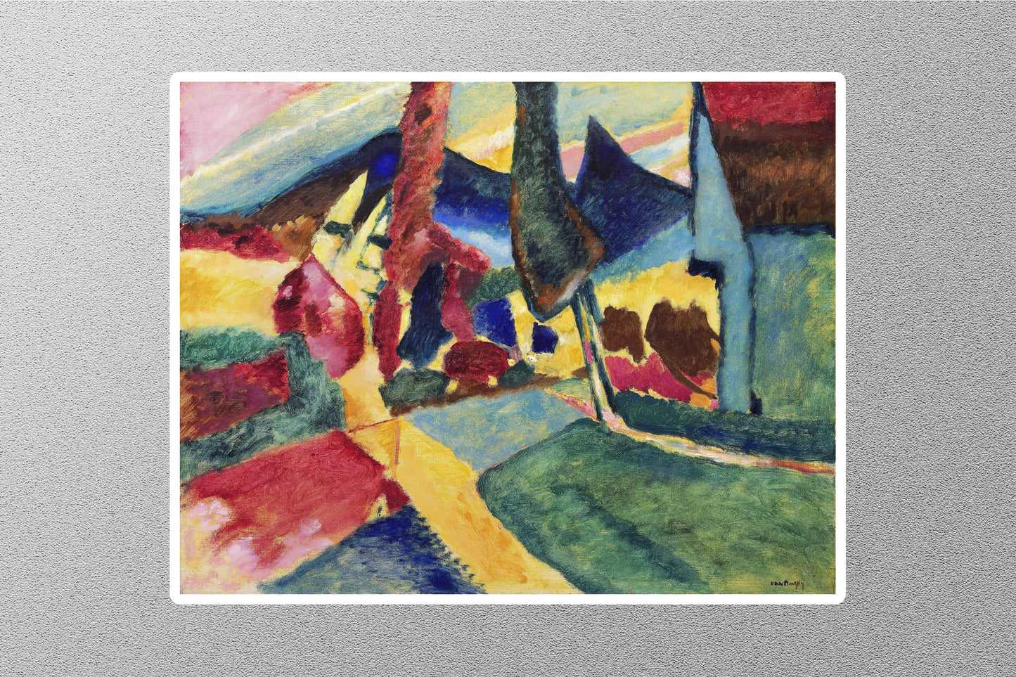 Wholesale Vintage Landscape Eclectic Style Merch Sticker