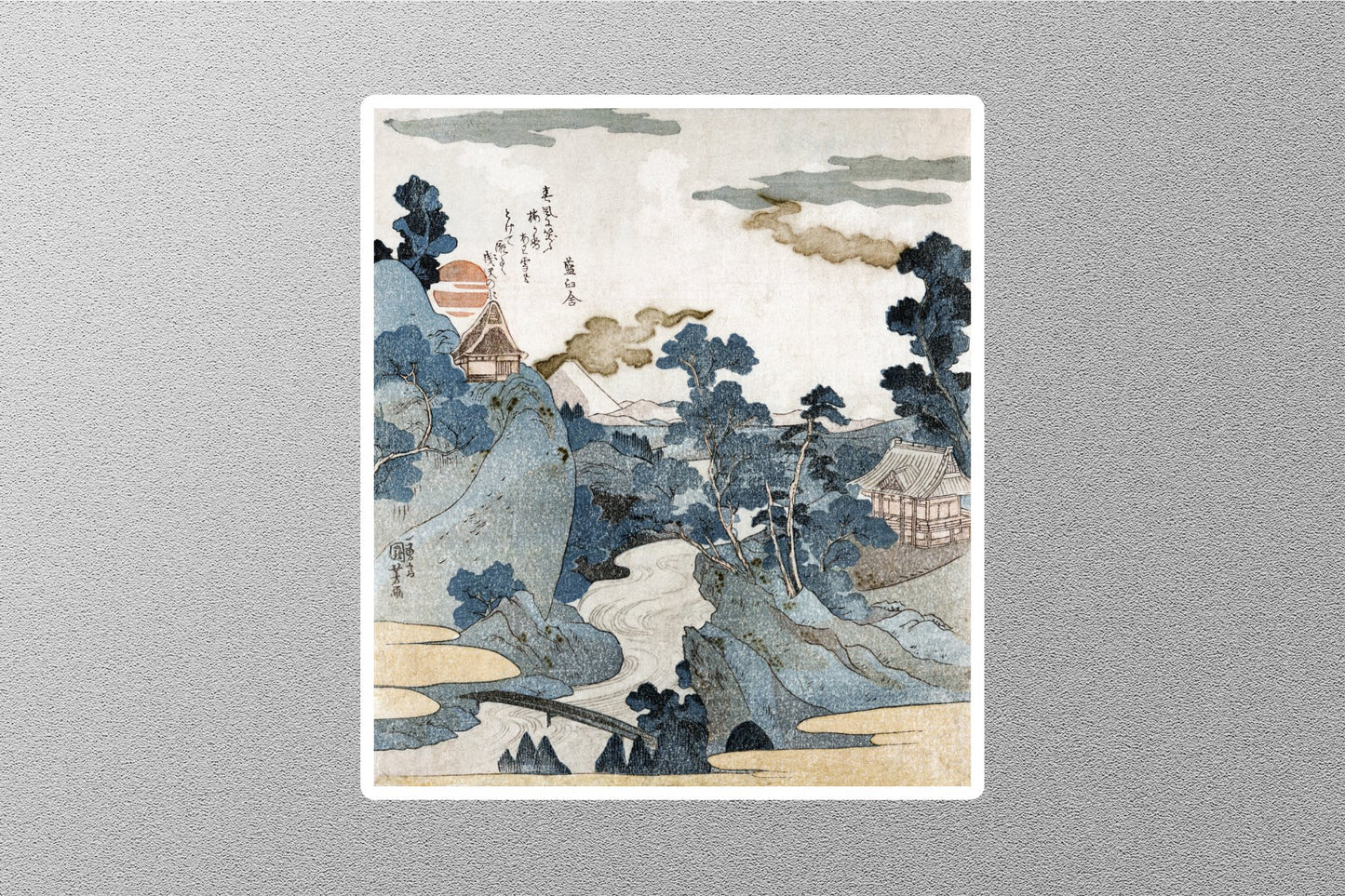 Wholesale An Evening View Of Fuji Utagawa Kunisada Sticker