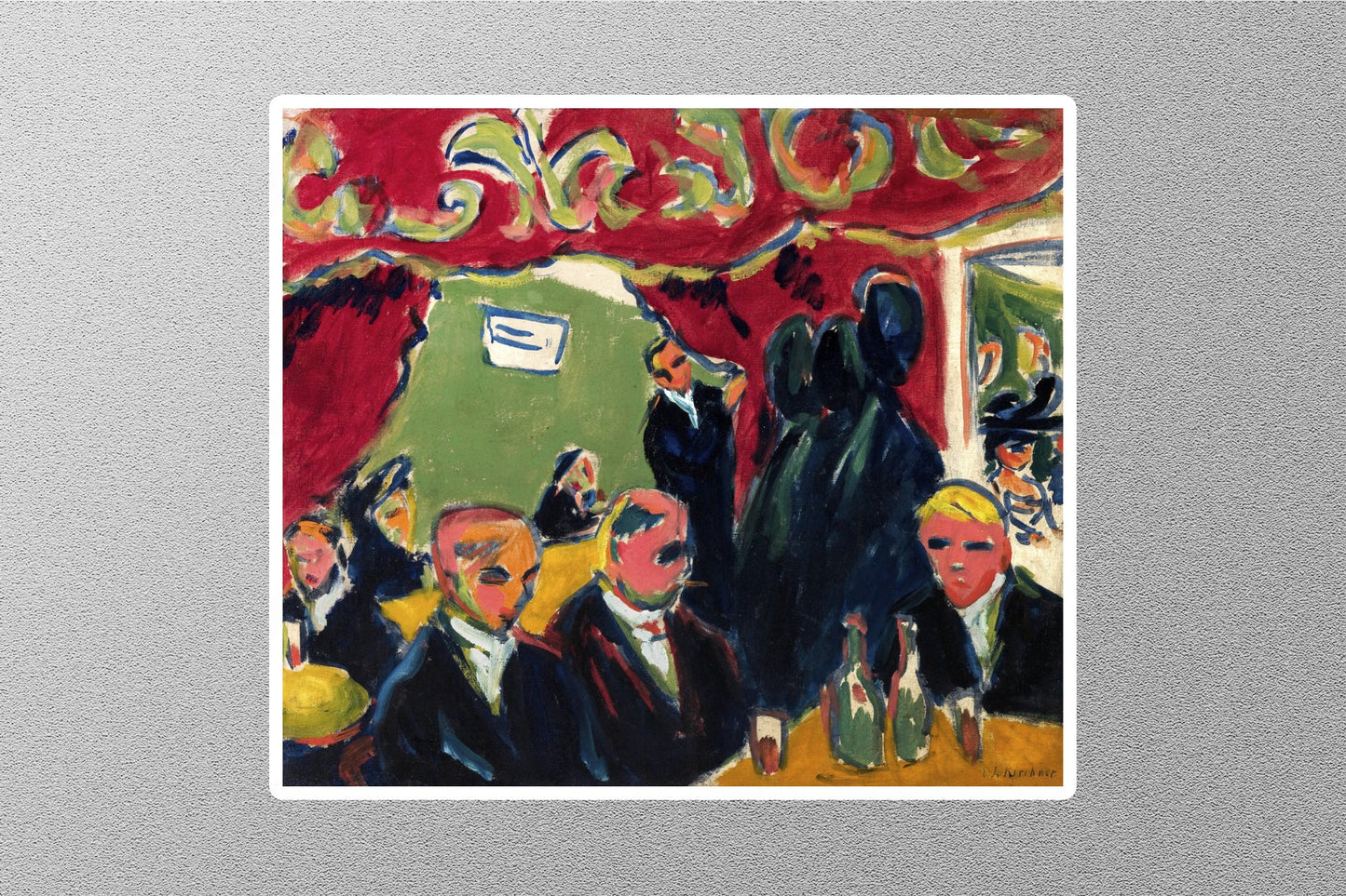 Wholesale Wine Bar Ernst Ludwig Kirchner Sticker