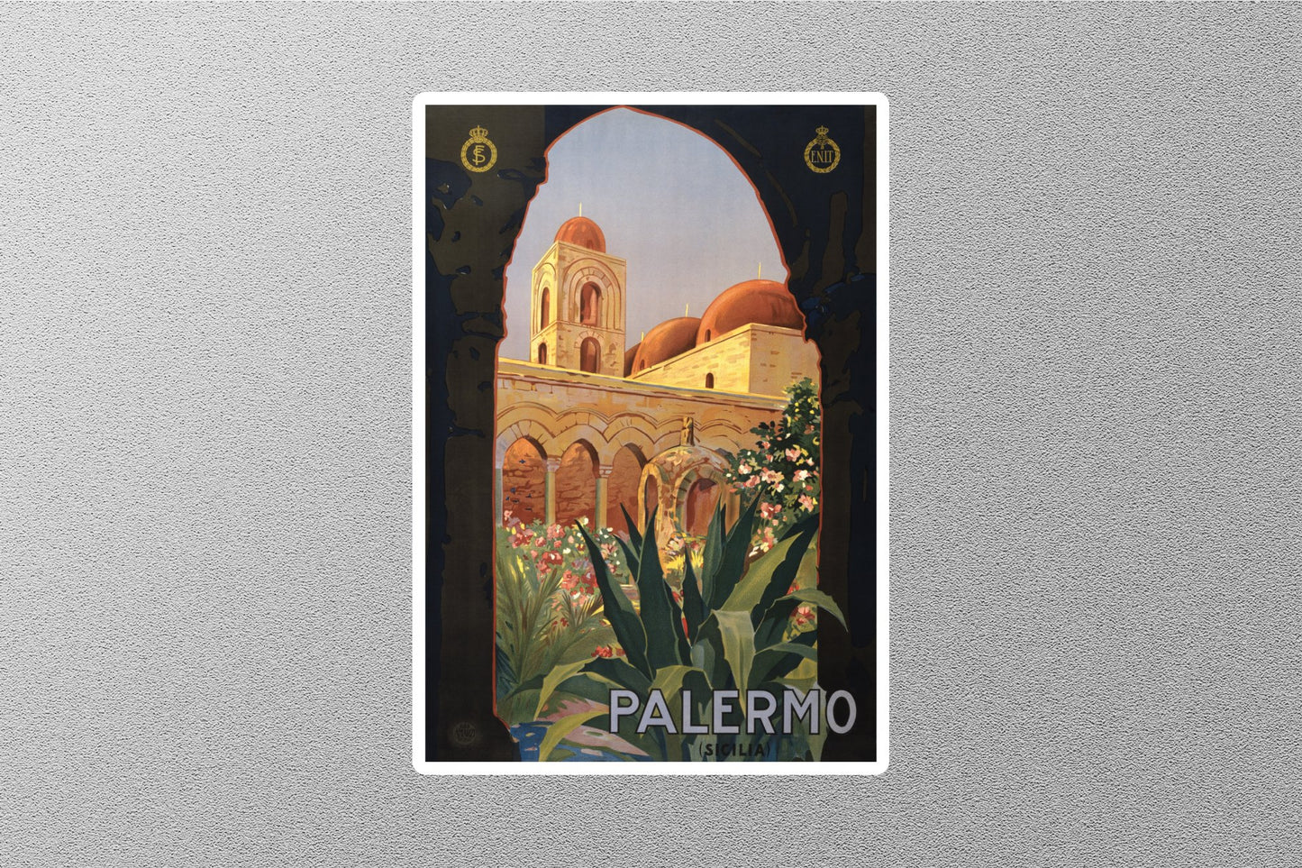 Wholesale Palermo Sicily Italy Vintage Travel Sticker