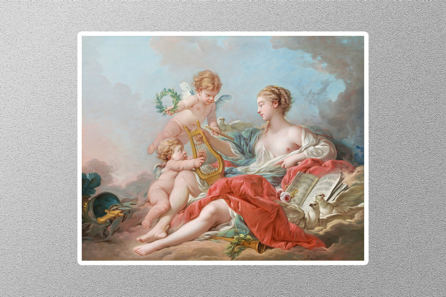 Allegory of Music Dosso Dossi Sticker