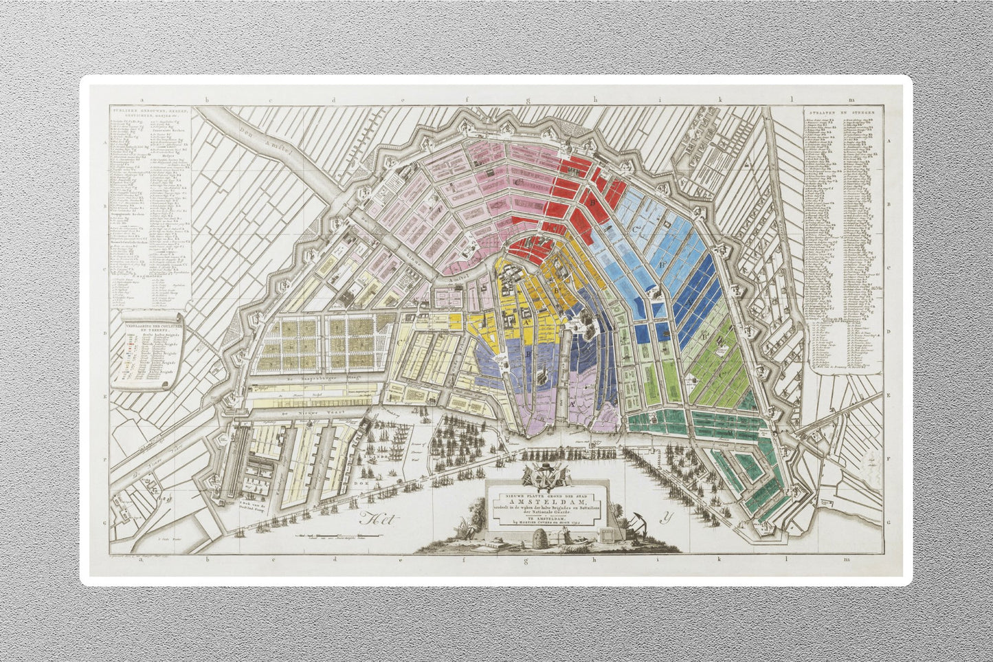 Wholesale Map of Amsterdam Nikkita-tennant Sticker