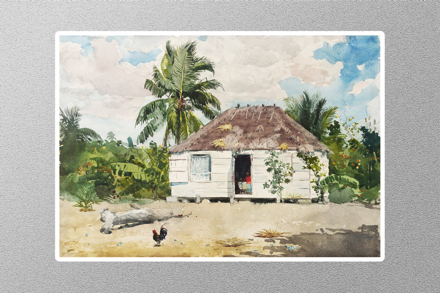 Wholesale Native hut at Nassau Sticker