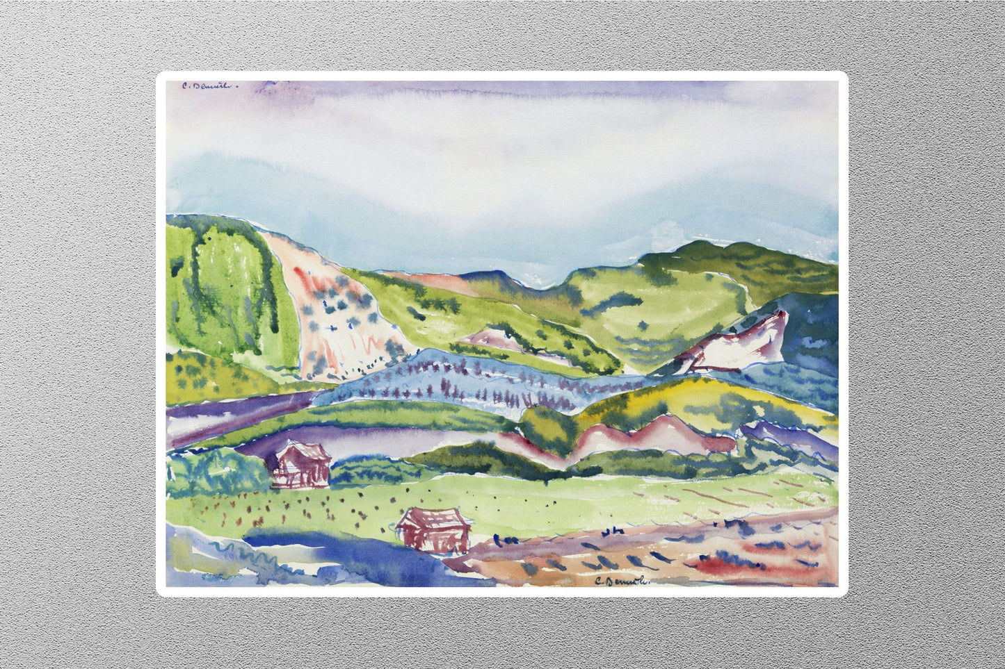 Wholesale Mountain with Red House Sticker