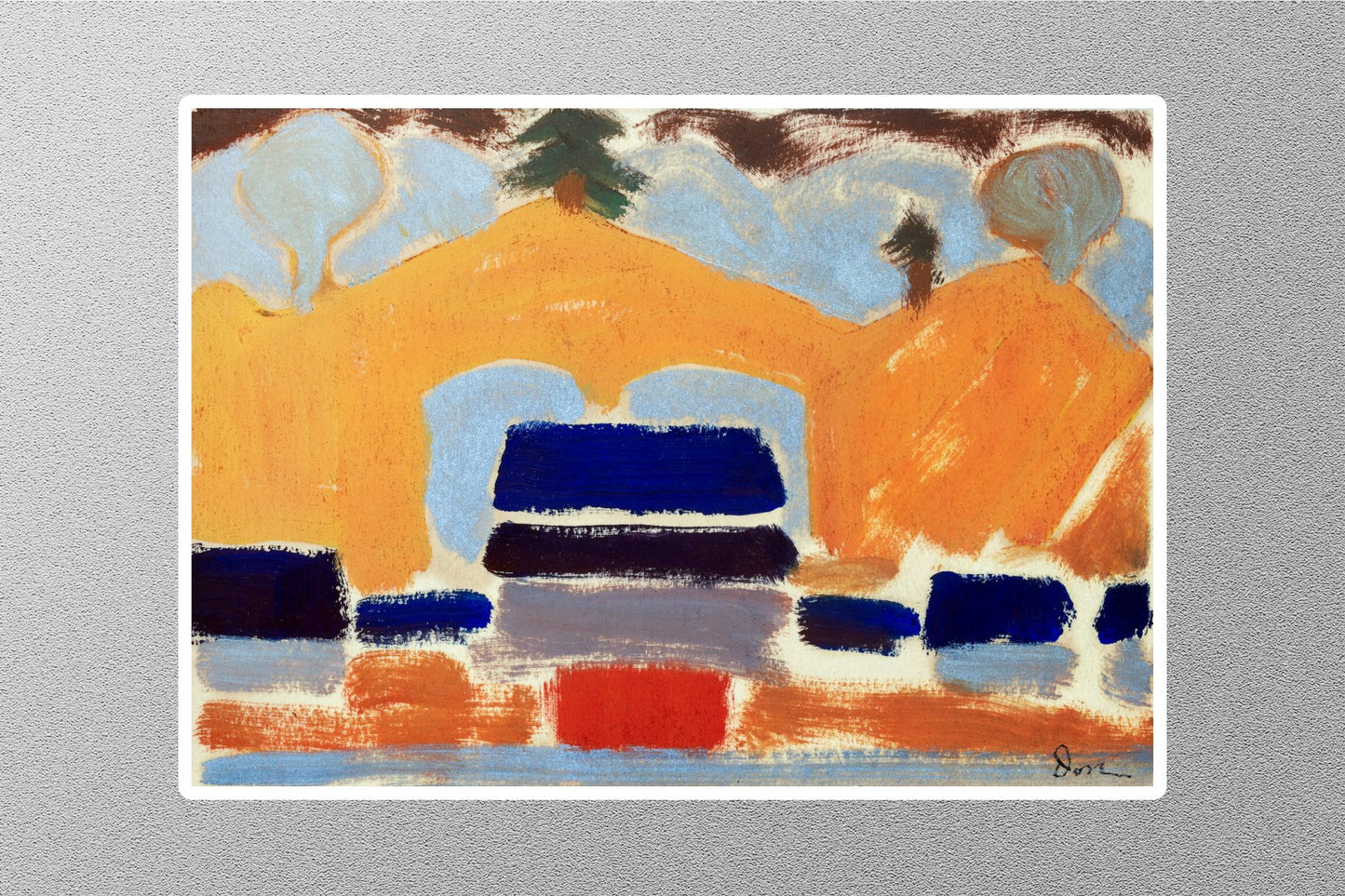 Wholesale Landscape with Houses Sticker