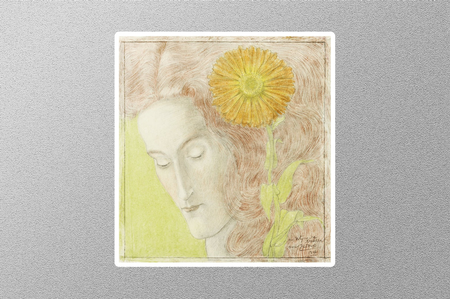 Wholesale Galeria Plakatu Woman's Head Sticker