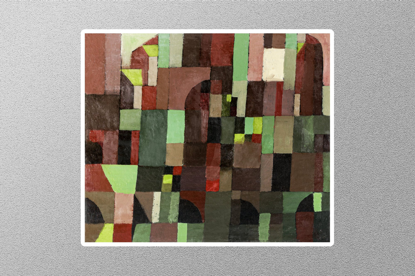 Red and Green Architecture Sticker