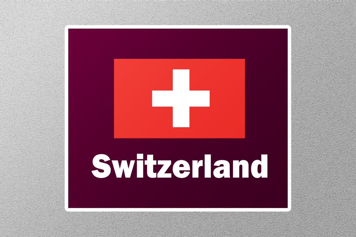 Wholesale Switzerland Flag Travel Sticker