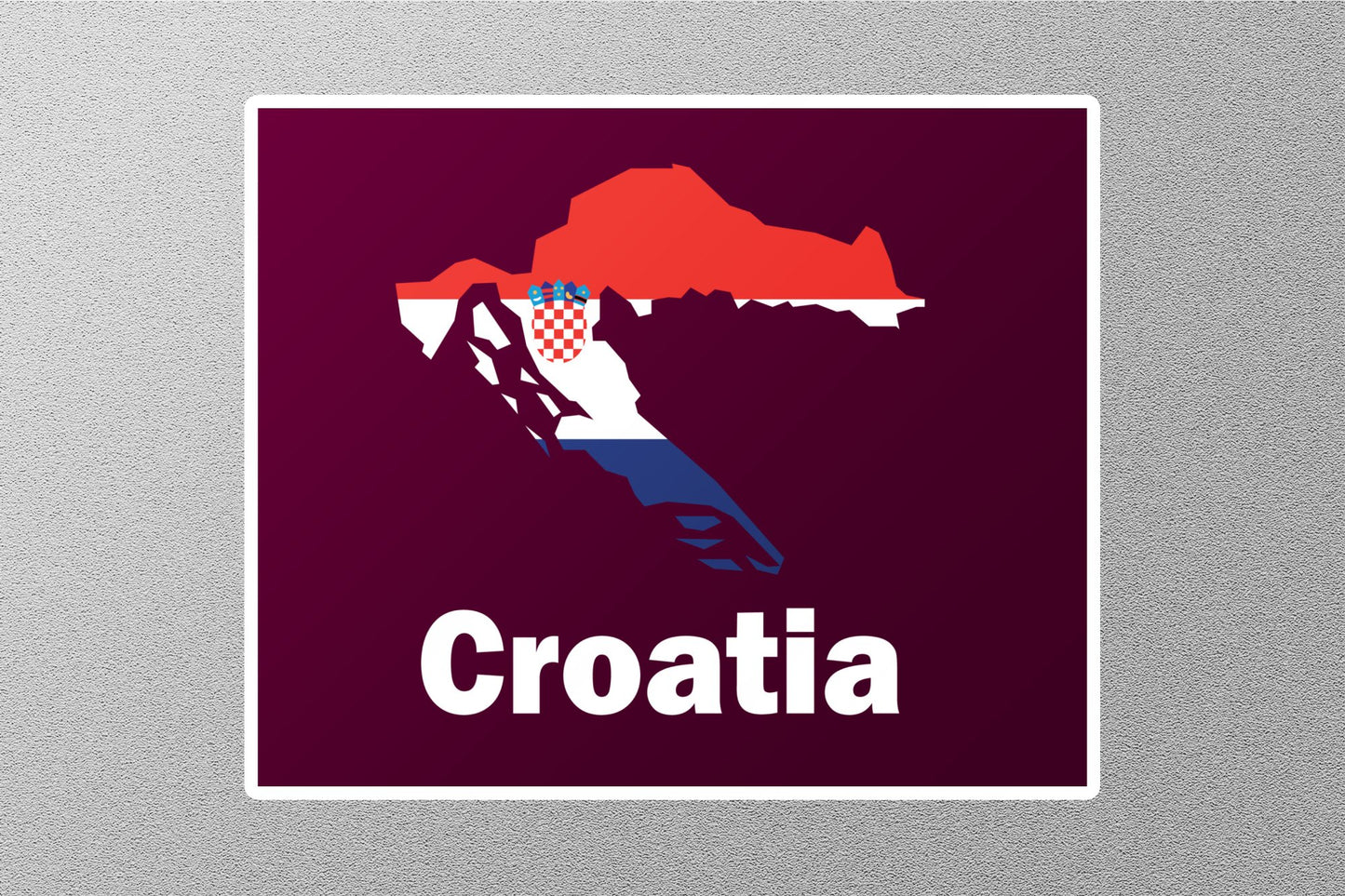 Wholesale Croatia Flag Travel Sticker