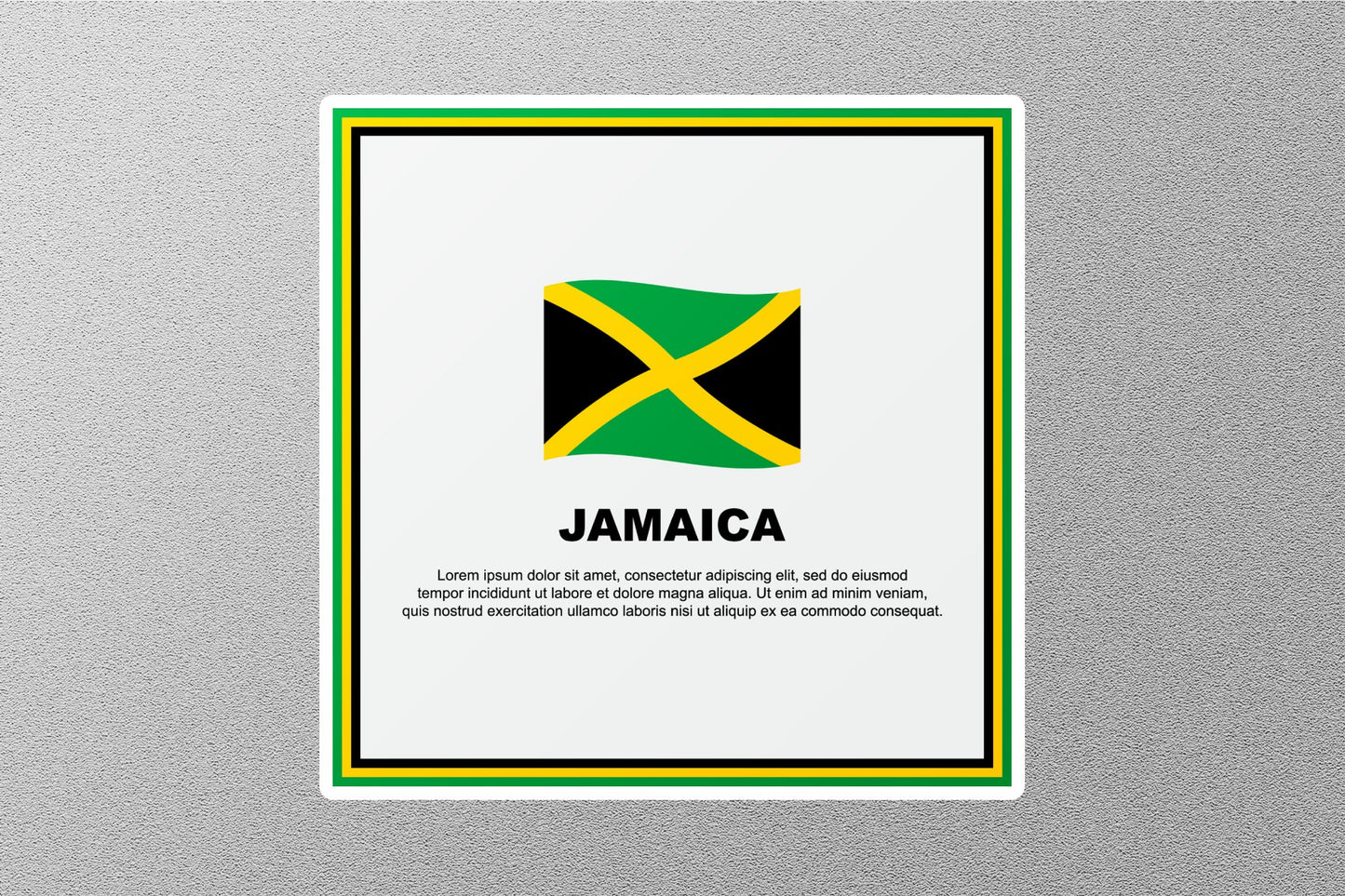 Wholesale Jamaica Flag 2 Travel Sticker