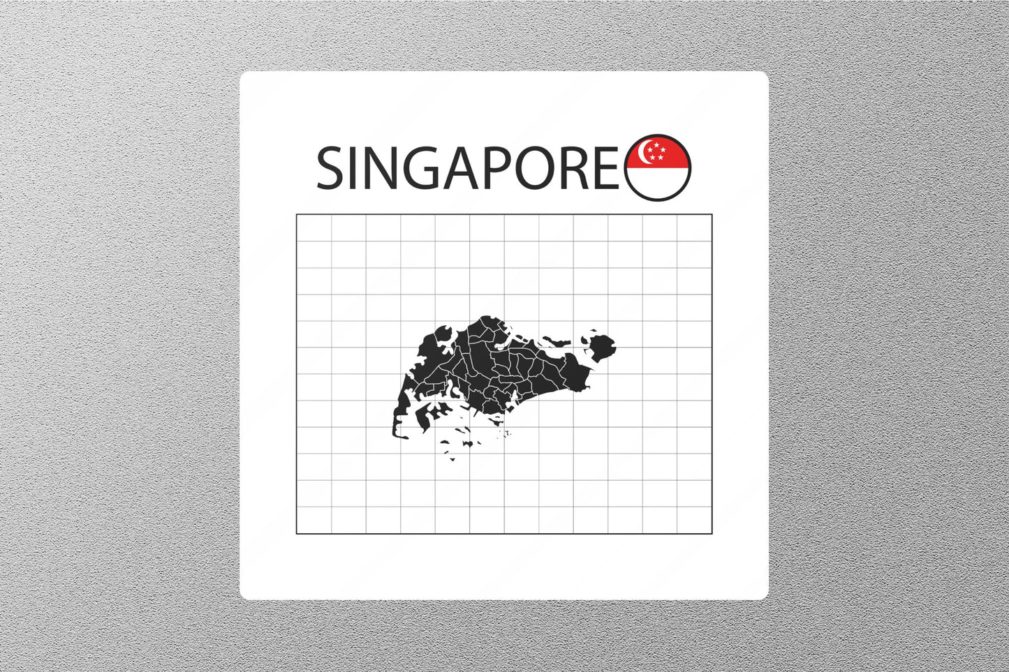 Wholesale Singapore Flag 3 Travel Sticker