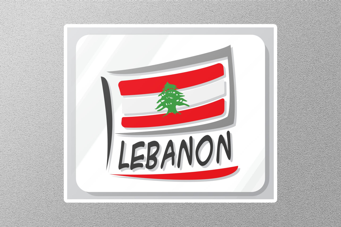 Wholesale Lebanon Flag 2 Travel Sticker
