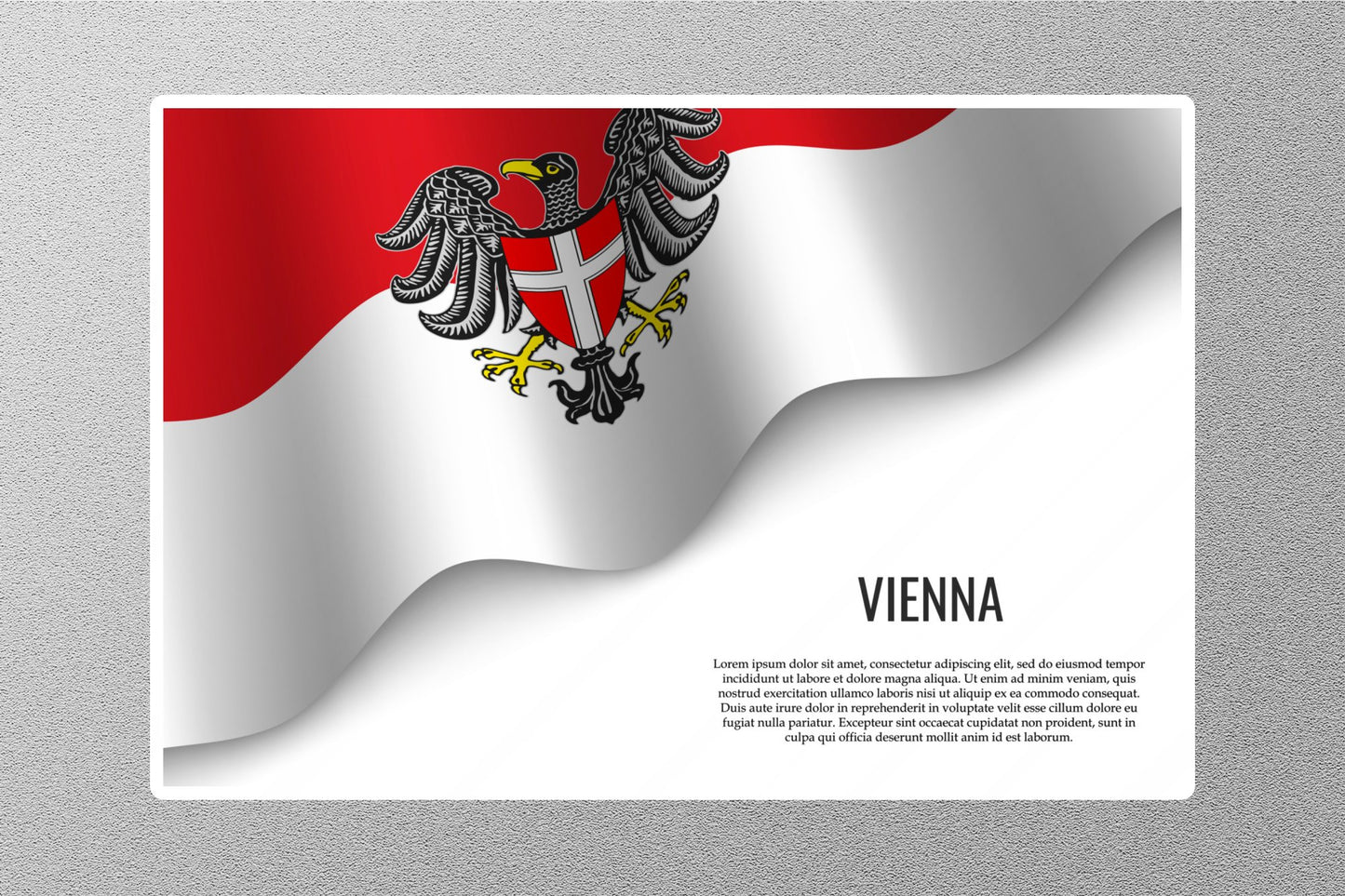 Wholesale Vienna Flag Travel Sticker