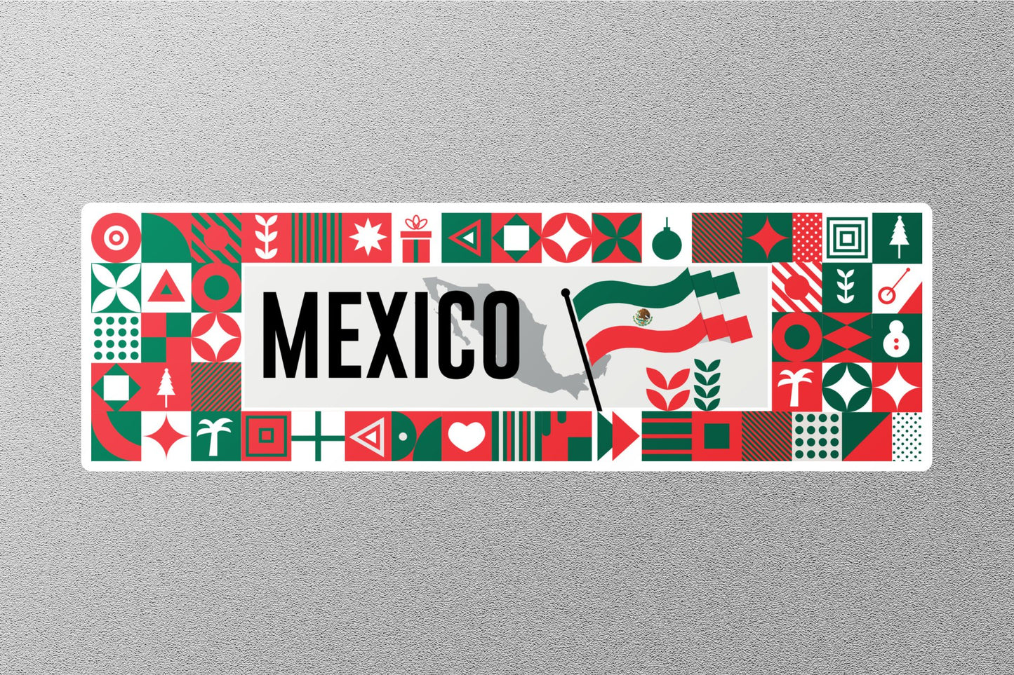 Wholesale Mexico Flag Travel Sticker