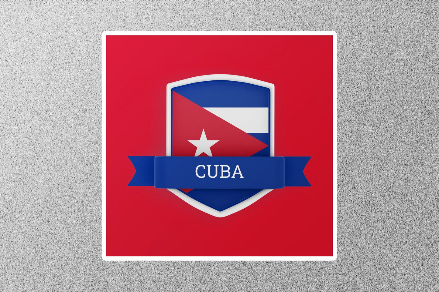 Wholesale Cuba Flag Badge Travel Sticker
