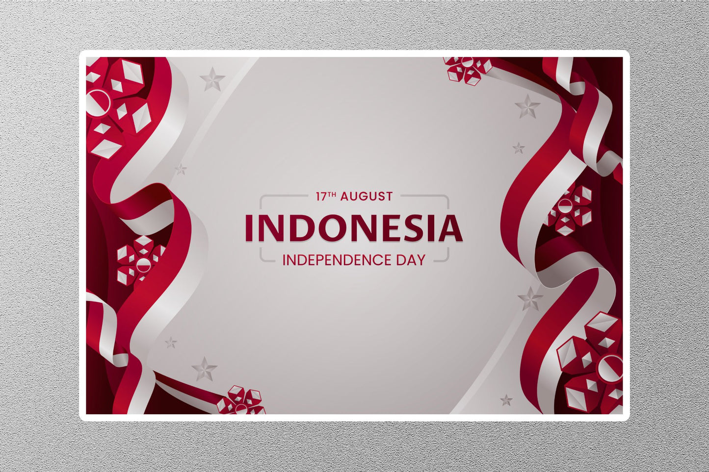 Wholesale 17 August Indonesia Independence Day Travel Sticker