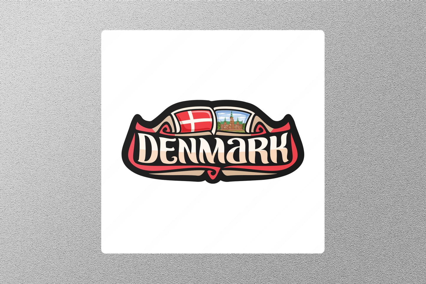 Wholesale Denmark Flag 2 Travel Sticker