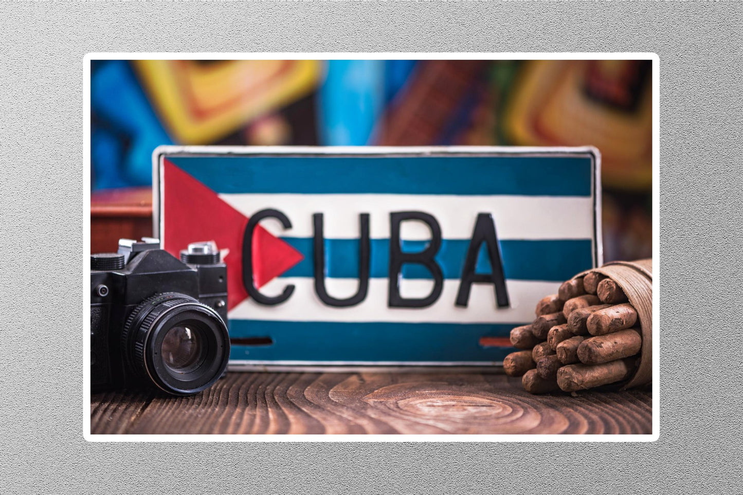 Wholesale Cuba Flag 2 Travel Sticker