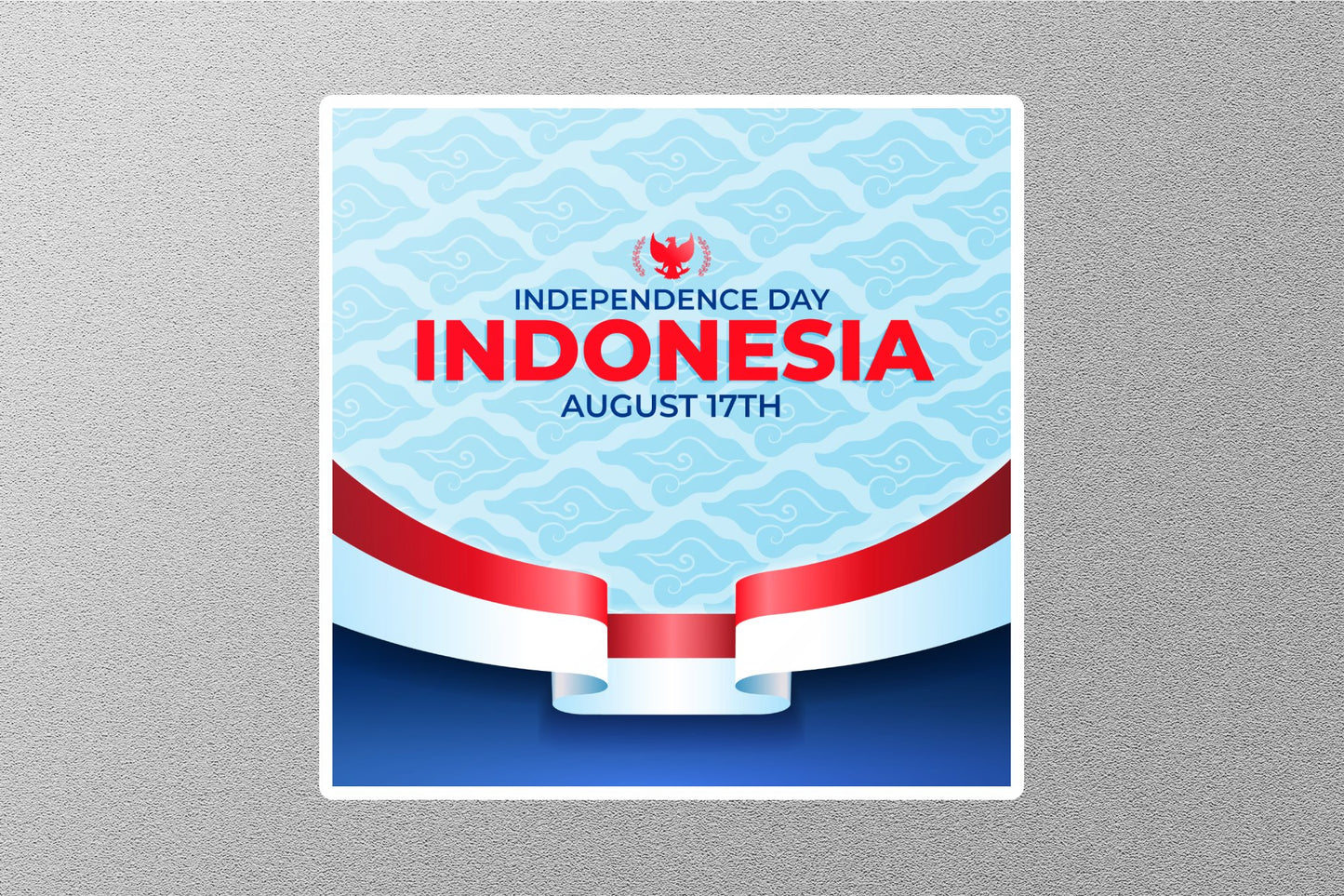 Wholesale 17 August Indonesia Independence Day Travel Sticker
