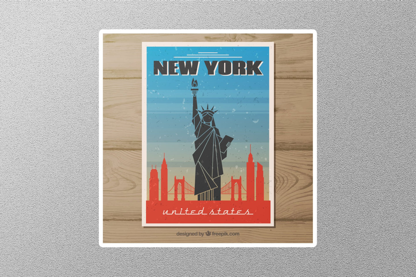 Wholesale New York United State Travel Sticker