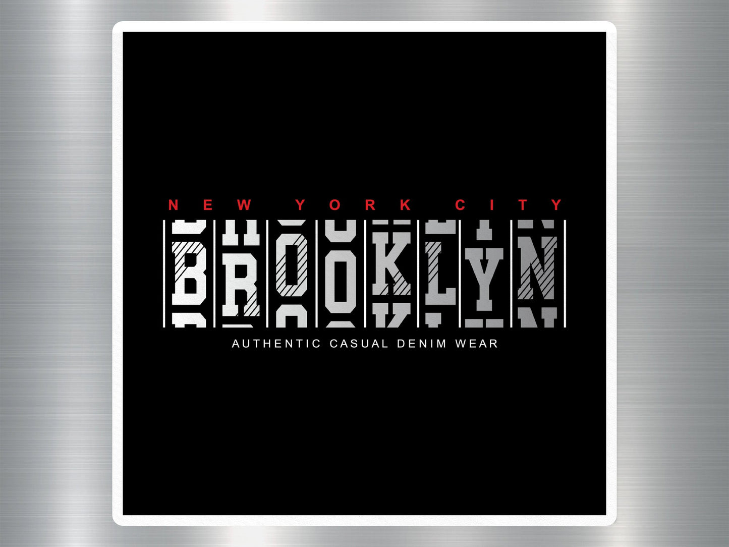 Wholesale New York Brooklyn Travel Sticker