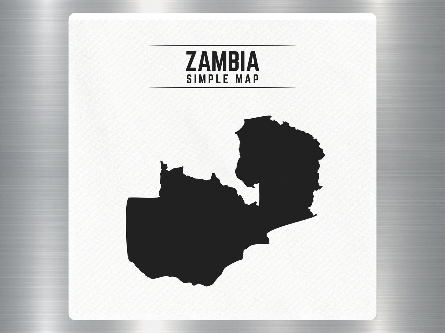 Wholesale Zambia Map Travel Sticker