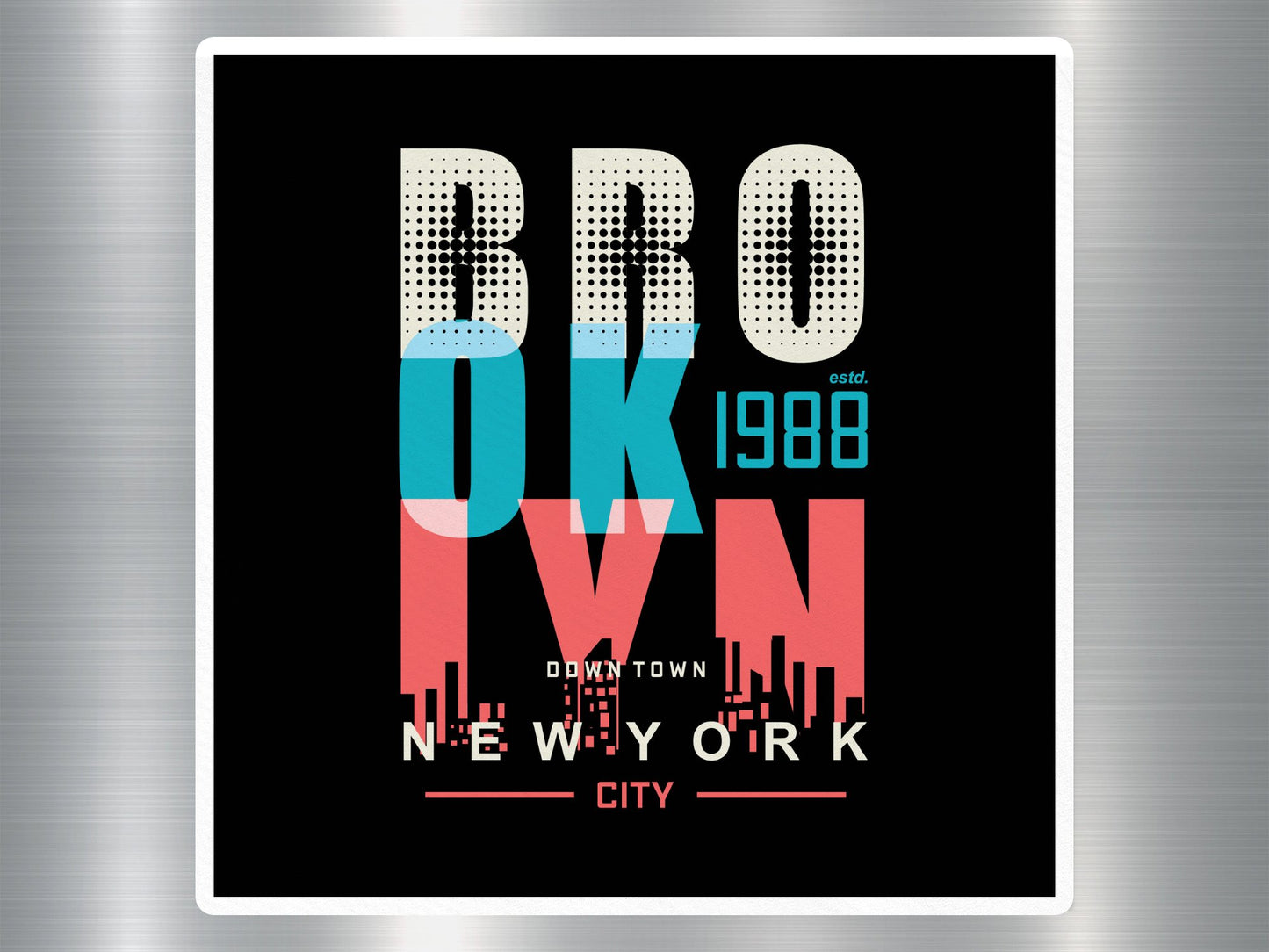Wholesale Brooklyn New York City Travel Sticker