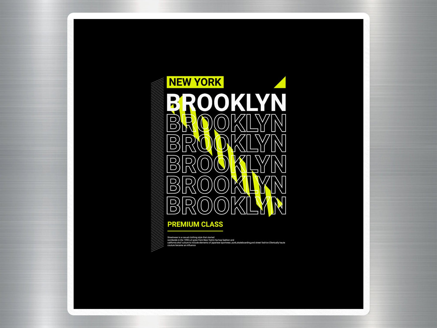 Wholesale New York Brooklyn Travel Sticker