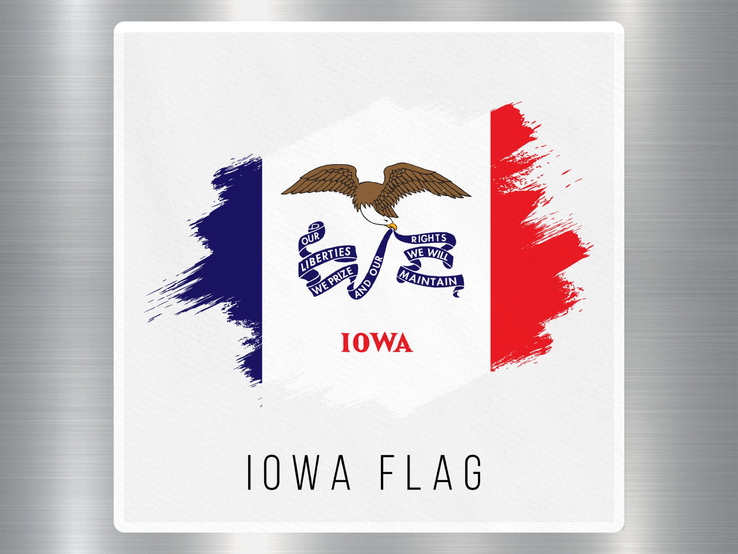 Wholesale Lowa Flag Travel Sticker