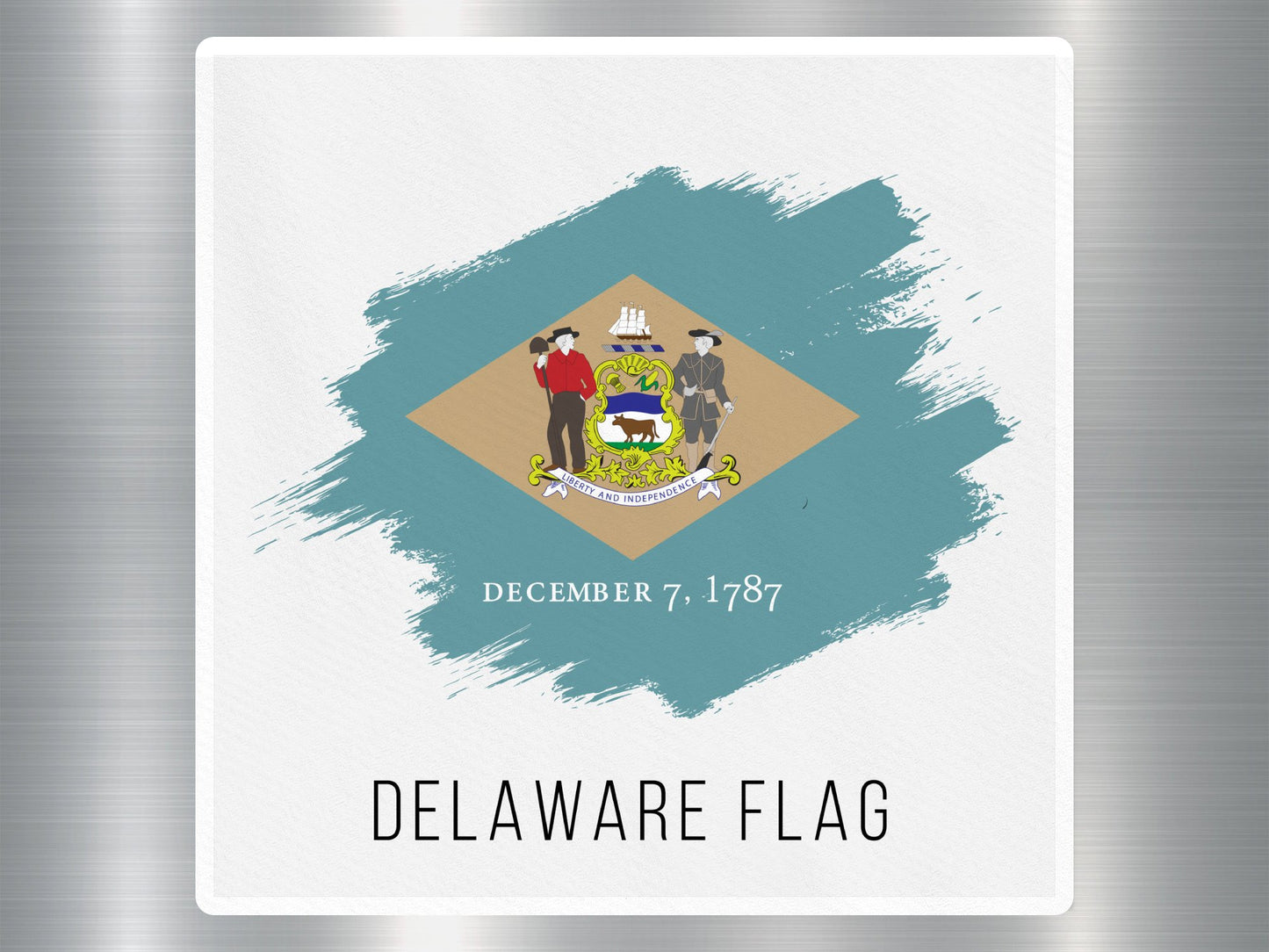 Wholesale Delaware Flag Travel Sticker