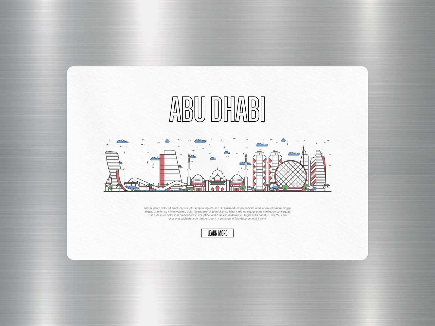 Wholesale Abu Dhabi Travel Sticker