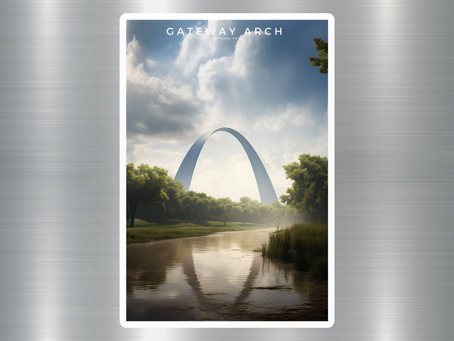 Wholesale Gate Way Arch National Park Sticker
