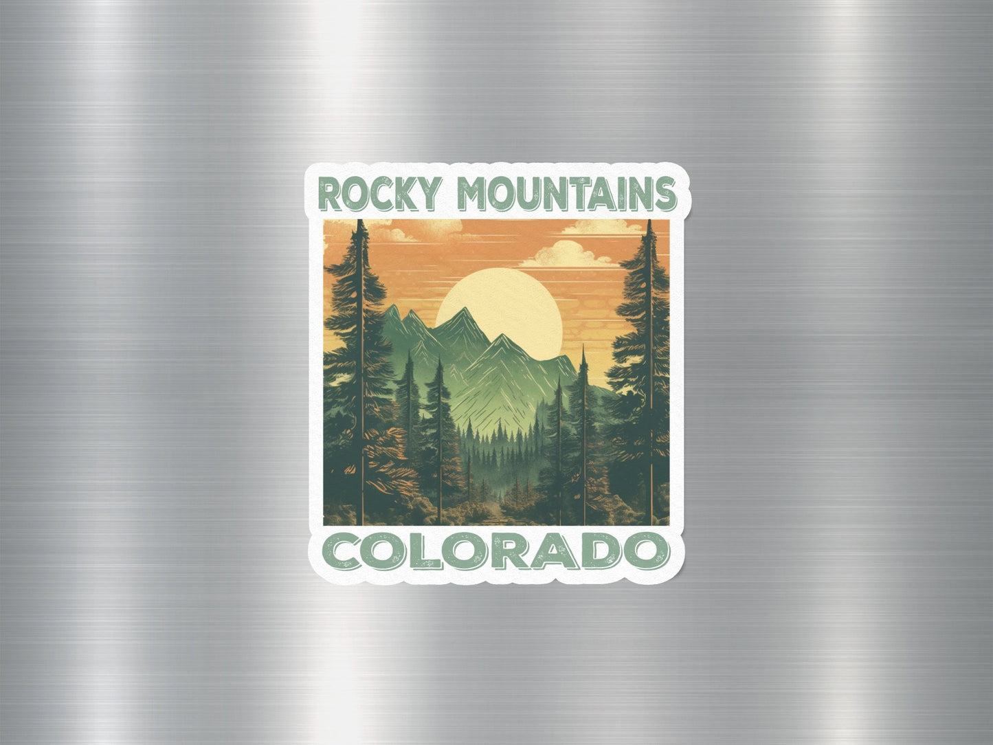 Wholesale Rocky Mountains Colorado National Park Sticker