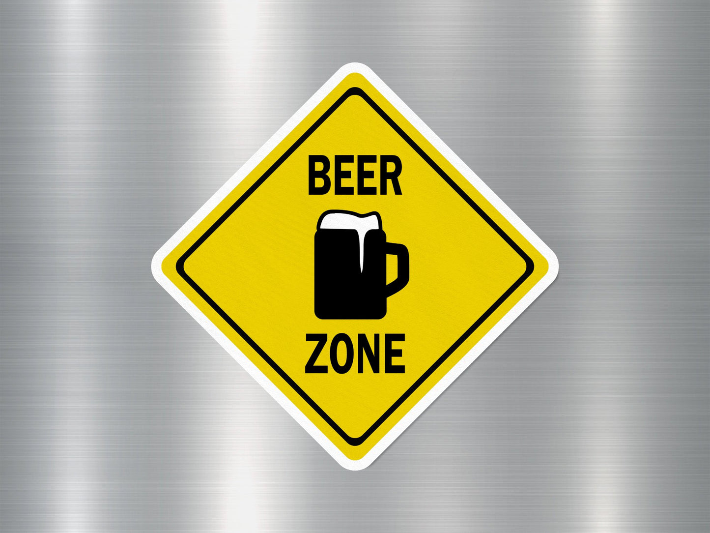 Wholesale Beer Zone Funny Sign Sticker