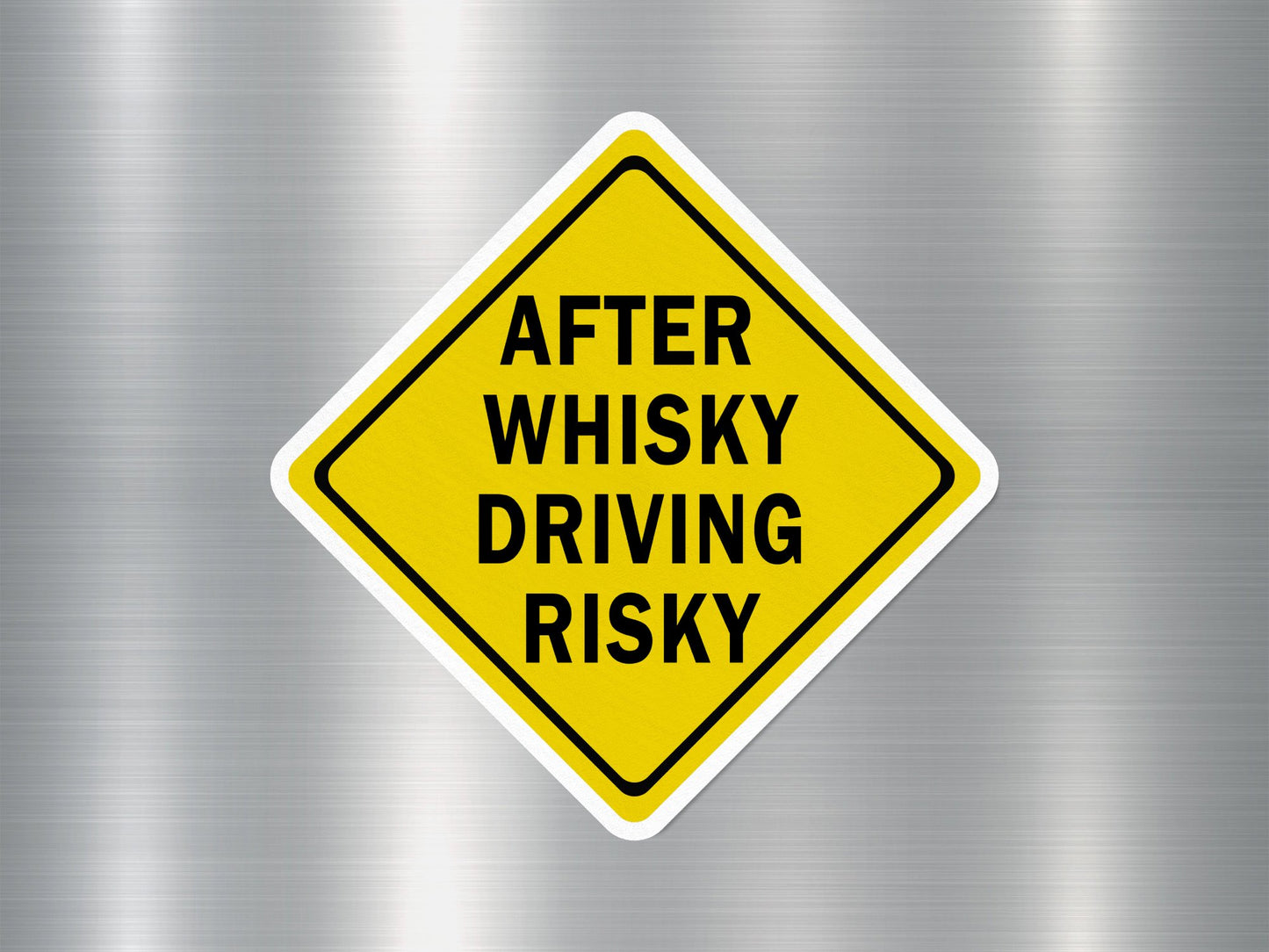 Wholesale After Whisky Driving Risky Funny Sign Sticker
