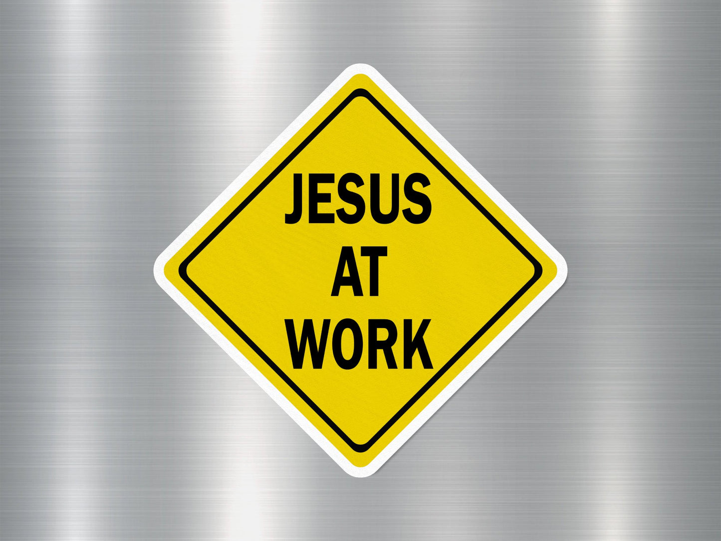 Wholesale Jesus at Work Funny Sign Sticker