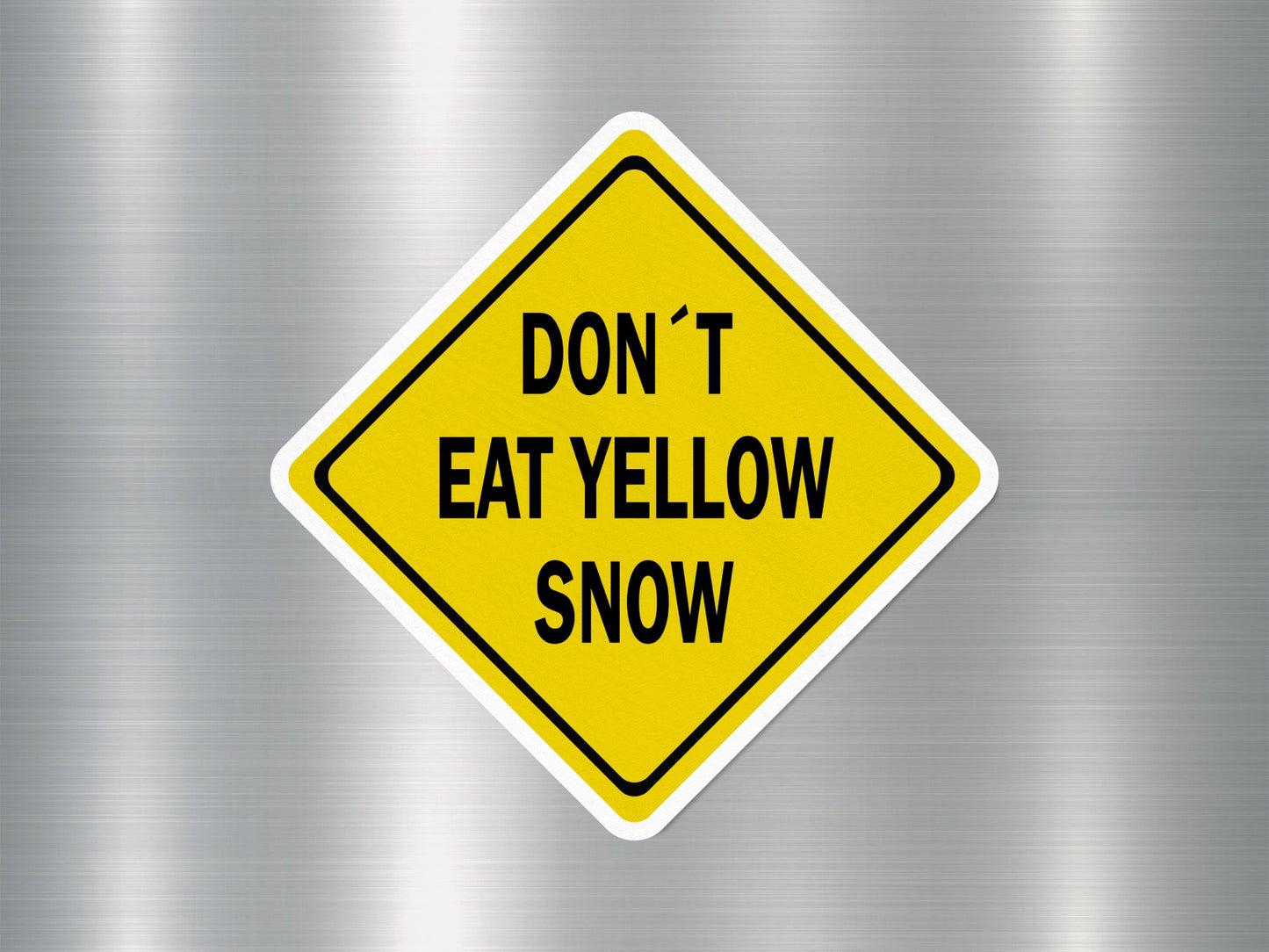 Wholesale Don't Eat Yellow Snow Funny Sign Sticker