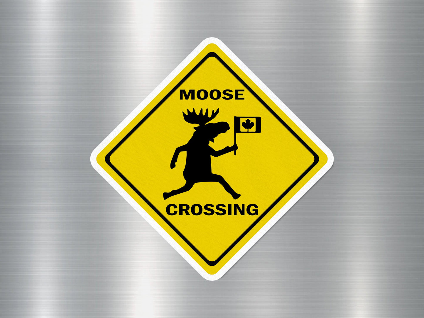 Wholesale Moose Crossing Road Funny Sign Sticker
