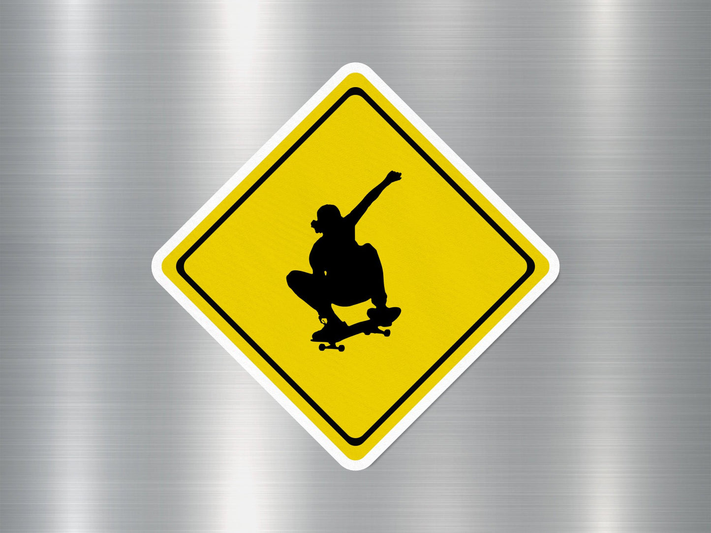 Wholesale Skate Boarders Allowed Funny Sign Sticker