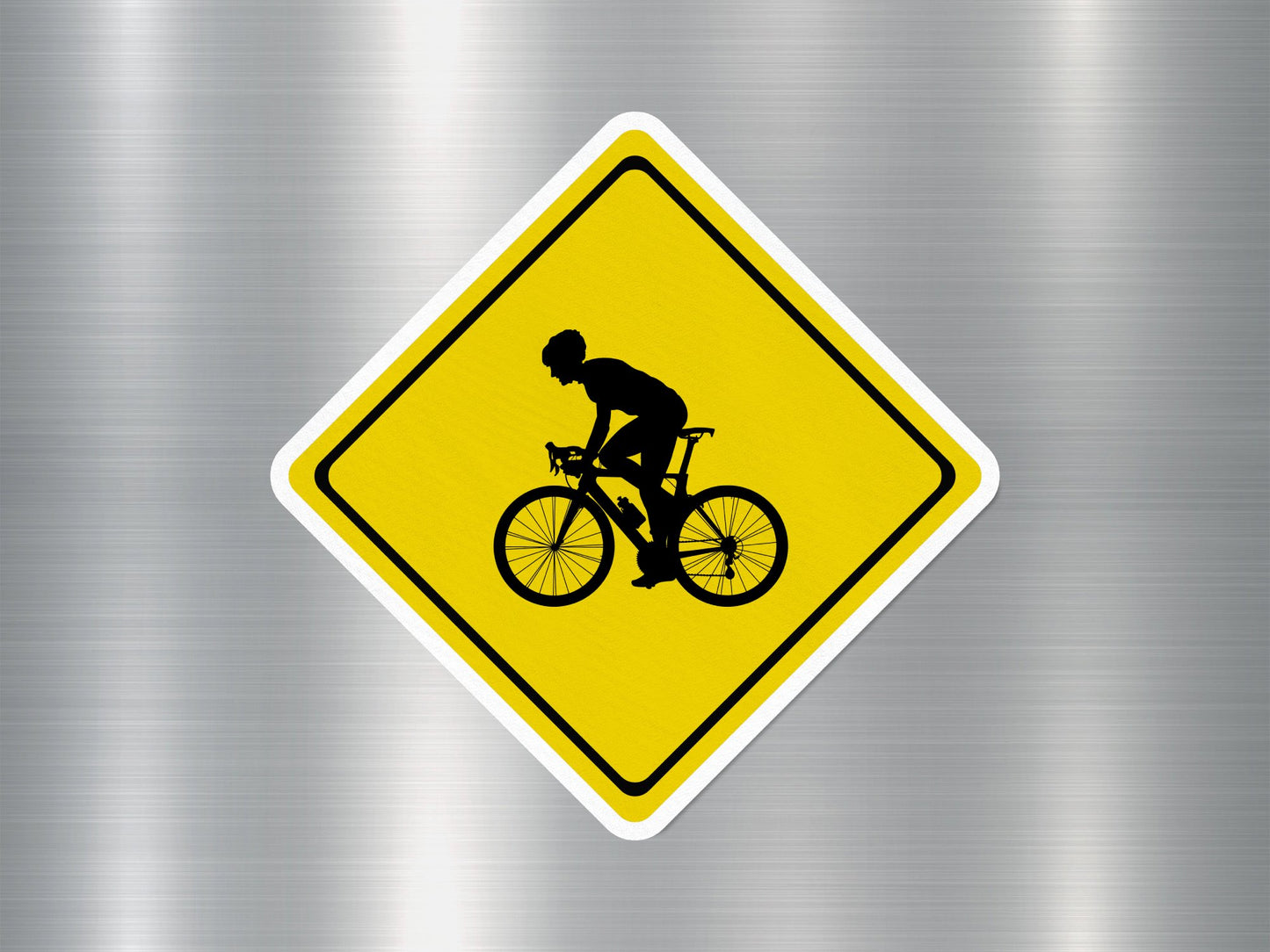 Wholesale Bike Warning Funny Sign Sticker