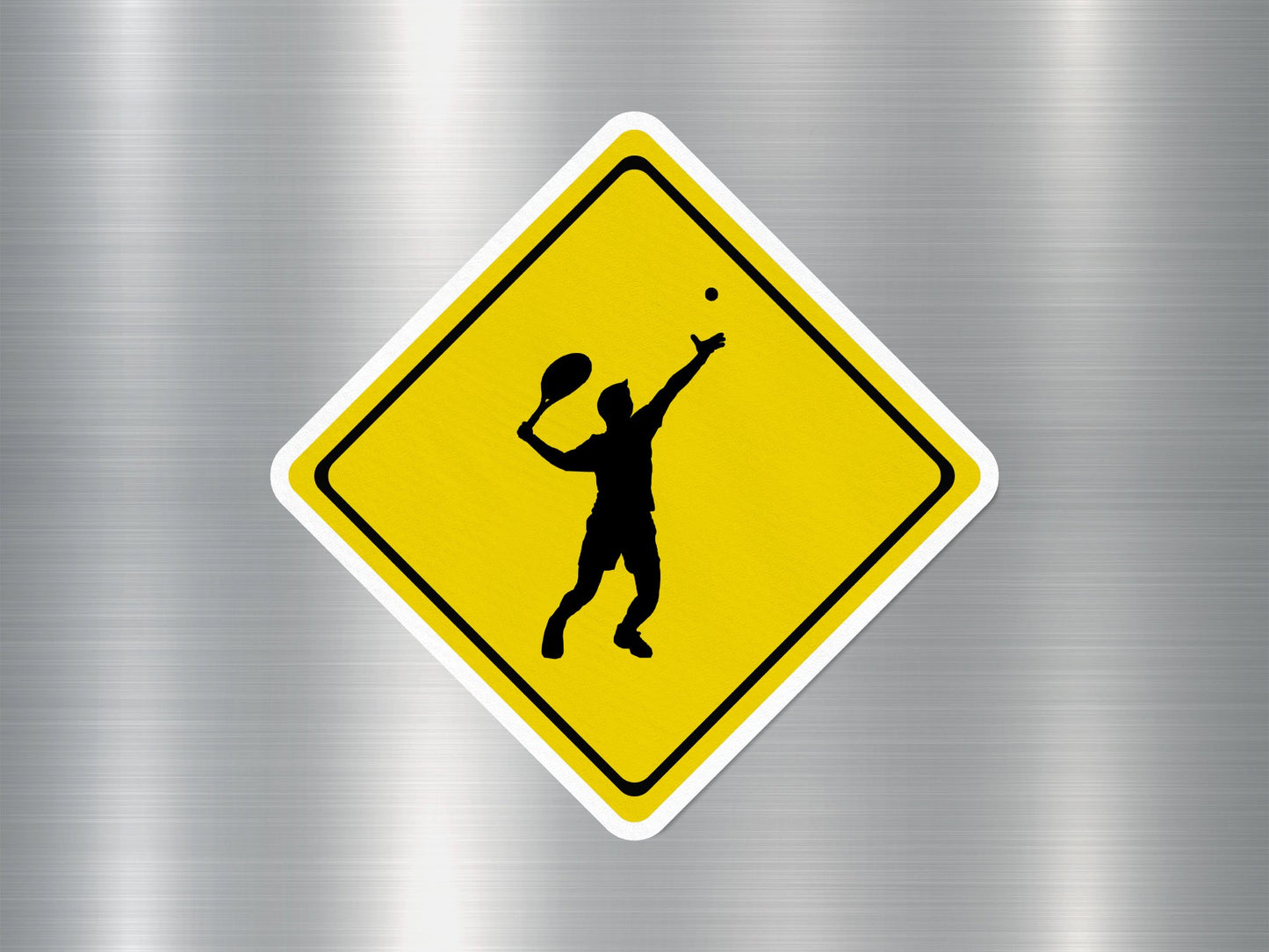 Wholesale Tennis Crossing Funny Sign Sticker